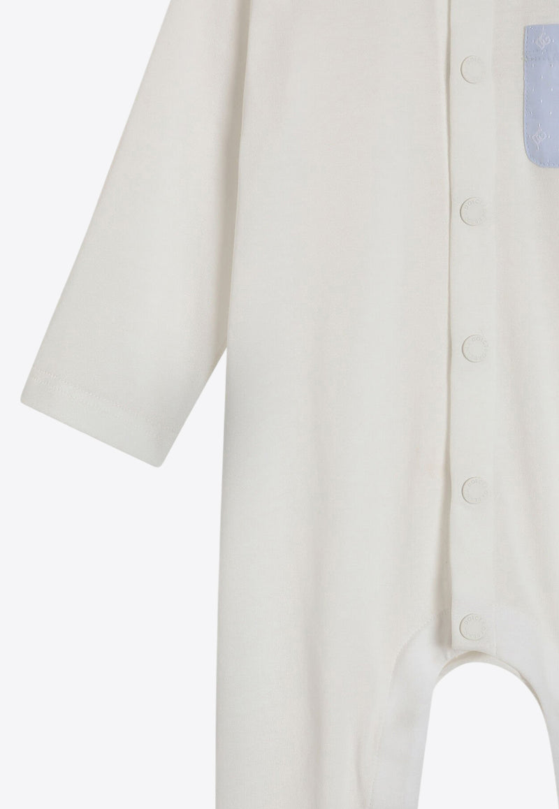 Dolce & Gabbana Kids Baby DG Logo Gift Set - Set of 3 L1JOAA G7N9U S9000 White