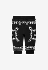 Dolce & Gabbana Kids Baby Boys Bandanna Print Pants Black L1JPIB II7FQ HN9RA