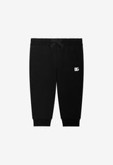 Dolce & Gabbana Kids Baby DG Logo Pants L1JPKK G7O6N N0000 Black