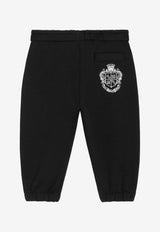 Dolce & Gabbana Kids Baby Boys Logo Fleece Track Pants Black L1JPLE G7PTH N0000
