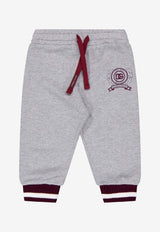 Dolce & Gabbana Kids Baby Boys DG Logo Emblem Track Pants Gray L1JPLH G7PVB S8290