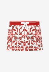 Dolce & Gabbana Kids Baby Boys Majolica Print Shorts Multicolor L1JQR9 II7KU IQ5DQ