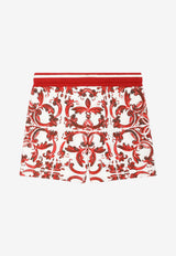 Dolce & Gabbana Kids Baby Boys Majolica Print Shorts Multicolor L1JQR9 II7KU IQ5DQ