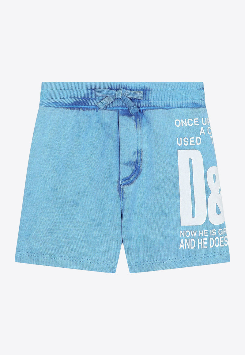 Dolce & Gabbana Kids Baby Boys Logo Shorts L1JQS9 G7L6O S9000 Blue