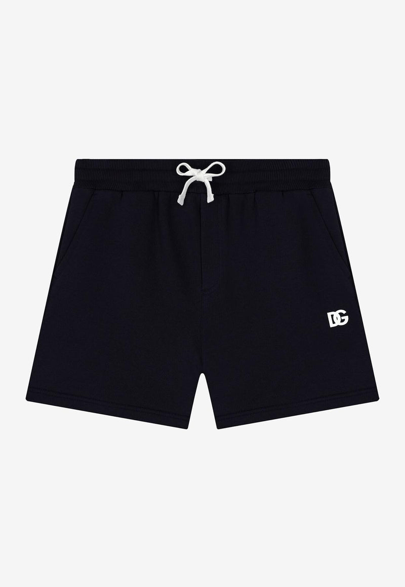 Dolce & Gabbana Kids Babies DG Logo Shorts Navy L1JQU7 G7OLL B0665