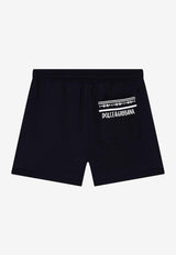 Dolce & Gabbana Kids Babies DG Logo Shorts Navy L1JQU7 G7OLL B0665