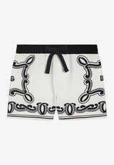Dolce & Gabbana Kids Baby Boys Bandana Print Shorts White L1JQU8 II7FQ HA9RB