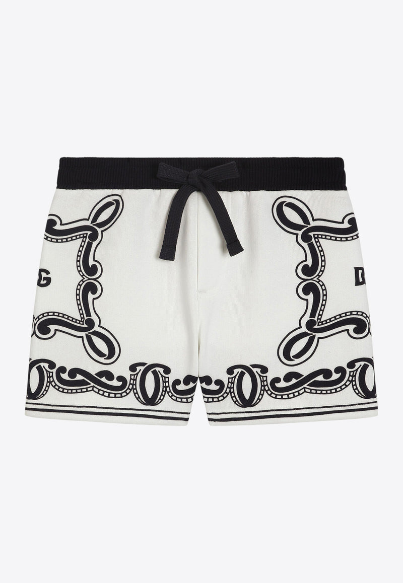 Dolce & Gabbana Kids Baby Boys Bandana Print Shorts White L1JQU8 II7FQ HA9RB