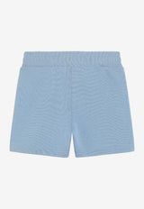 Dolce & Gabbana Kids Baby Boys Leopard and DG Logo Bermuda Shorts Blue L1JQW0 G7PNF B0112