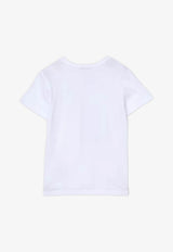 Dolce & Gabbana Kids Baby Girls Logo Plaque T-shirt White L1JT7T G7P1T W0800