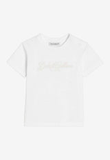 Dolce & Gabbana Kids Baby Boys Logo Jersey T-shirt White L1JT7W G7QK5 W0800