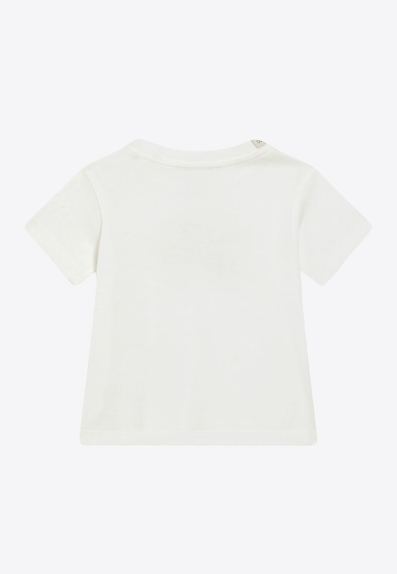 Dolce & Gabbana Kids Baby Boys Watercolor-Effect DG Logo T-shirt White L1JT7W G7O1X W0111