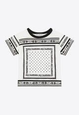 Dolce & Gabbana Kids Baby Boys Bandana Print Jersey T-shirt White L1JT7W II7FZ HA9QB