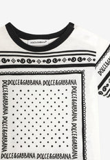 Dolce & Gabbana Kids Baby Boys Bandana Print Jersey T-shirt White L1JT7W II7FZ HA9QB