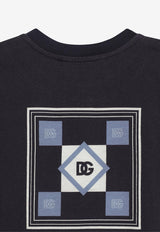 Dolce & Gabbana Kids Baby Boys DG Logo Print T-shirt Blue L1JT7W II7HO HB5PH