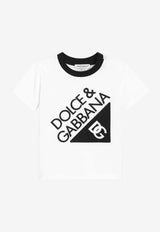 Dolce & Gabbana Kids Baby Boys Logo Print Crewneck T-shirt White L1JT7W G7O6J W0800