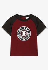Dolce & Gabbana Kids Baby Boys DG Logo Jersey T-shirt Burgundy L1JTEM G7PUW S9000