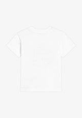 Dolce & Gabbana Kids Babies Printed Logo Jersey T-shirt White L1JTEY G7NVW S9000