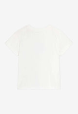 Dolce & Gabbana Kids Baby Boys Embossed DG Logo T-shirt White L1JTEY G7P4Z W0111