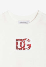Dolce & Gabbana Kids Baby Boys Embossed DG Logo T-shirt White L1JTEY G7P4Z W0111