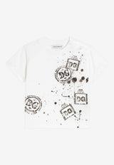 Dolce & Gabbana Kids Baby Boys DG Stamp Print T-shirt White L1JTEY G7PZC W0111