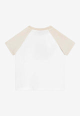 Dolce & Gabbana Kids Baby Girls DG and Leopard-Print T-shirt White L1JTHW G7PNJ S9000