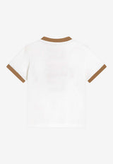 Dolce & Gabbana Kids Baby Boys Logo Embroidered T-shirt White L1JTJP G7PRH W0111
