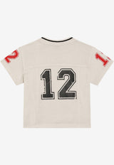 Dolce & Gabbana Kids Baby Boys DG Cowboy Club Football T-shirt Beige L1JTJZ G7PUG M0169
