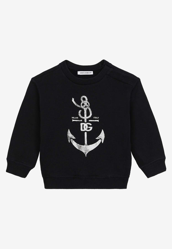 Dolce & Gabbana Kids Baby Boys Logo-Printed Sweatshirt L1JWDO G7L0I B0665