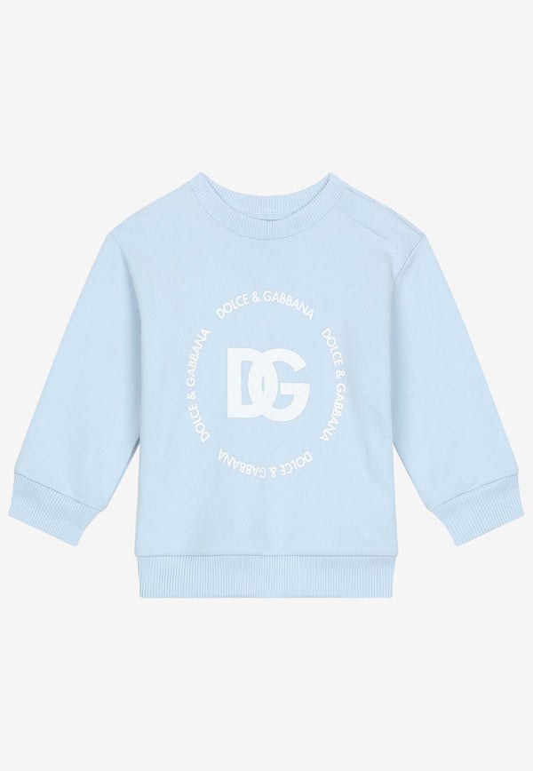 Dolce & Gabbana Kids Baby Boys Logo-Printed Sweatshirt L1JWDO G7L5Q B3033