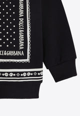 Dolce & Gabbana Kids Baby Boys Bandana Print Zip-Up Hoodie Blue L1JWIT G7OLL B0665