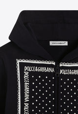 Dolce & Gabbana Kids Baby Boys Bandana Print Zip-Up Hoodie Blue L1JWIT G7OLL B0665