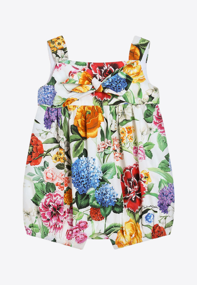 Dolce & Gabbana Kids Baby Girls Floral Print Romper Multicolor L22O03 HS5TC HA5KU
