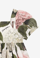 Dolce & Gabbana Kids Baby Girls Hydrangea Print Dress Multicolor L24DF4 HS5UG HA5XG