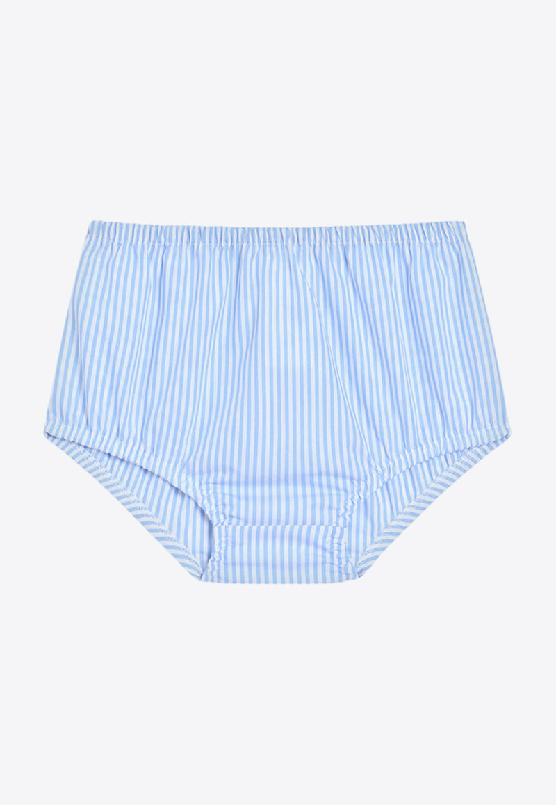 Dolce & Gabbana Kids Baby Girls Floral Print Striped Dress Multicolor L24DG6 FI5K7 HH5KU