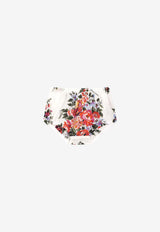 Dolce & Gabbana Kids Baby Girls Flower Bouquet Print Dress Multicolor L24DQ3 HS5UY HA5ZO