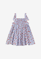 Dolce & Gabbana Kids Baby Girls Small Rose Print Dress Multicolor L24DR3 HS5UL HC5XJ