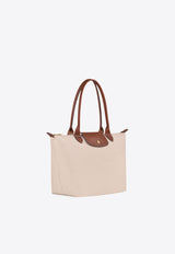 Longchamp Medium Le Pliage Tote Bag Cream L2605089/Q_LONG-P71