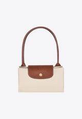 Longchamp Medium Le Pliage Tote Bag Cream L2605089/Q_LONG-P71