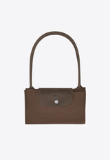 Longchamp Medium Le Pliage Canvas Tote Bag Brown L2605919/Q_LONG-813