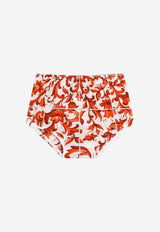 Dolce & Gabbana Kids Baby Girls Majolica Print Dress with Bloomers Multicolor L2JDBF G7P4G S9000