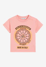 Dolce & Gabbana Kids Baby Girls Printed Jersey T-shirt Pink L2JTIT G7P5V F3429