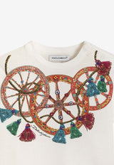 Dolce & Gabbana Kids Baby Girls Printed T-shirt White L2JTIT G7P5Y W0111