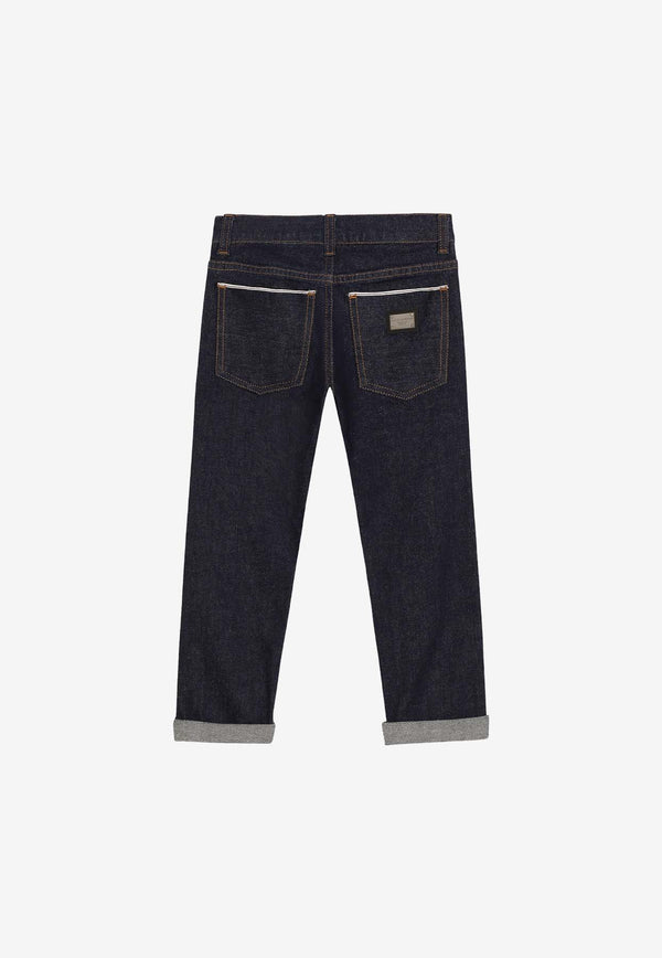 Dolce & Gabbana Kids Boys Basic Five-Pocket Jeans L42F59 LDB95 S9000