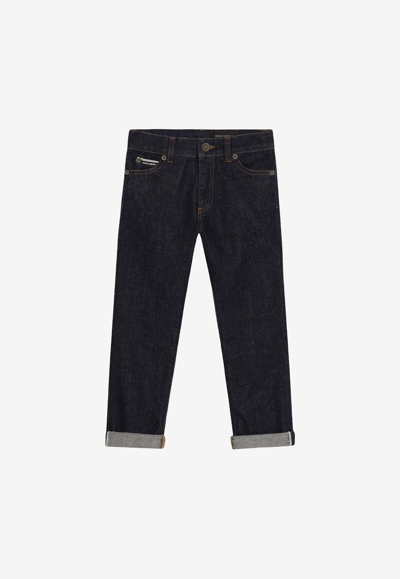 Dolce & Gabbana Kids Boys Basic Five-Pocket Jeans L42F59 LDB95 S9000