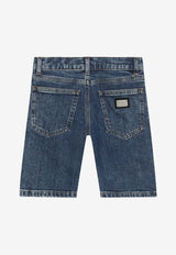 Dolce & Gabbana Kids Boys Denim Shorts L42Q37 LDC27 B0013 Blue