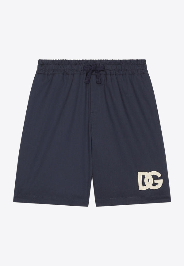 Dolce & Gabbana Kids Boys DG Logo Shorts L43Q17 G7K8G B0387 Blue