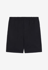 Dolce & Gabbana Kids Boys Logo Plaque Bermuda Shorts Navy L44Q29 FUFNV B0665