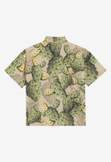 Dolce & Gabbana Kids Boys Cactus Print Shirt Multicolor L44S72 HS5UD HA5XN
