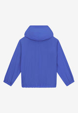 Dolce & Gabbana Kids Boys Logo Tag Zip-Up Jacket L4JC30 G7M4P B4401 Blue